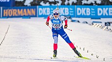 Ilona Plechá�ová na tratii sprintu v Hochfilzenu.