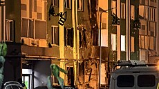 Panelový d�m v ruském Tveru zasa�ený dronem (12. prosince 2025)