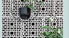 Kv�tinová st�na p�edstavuje chytré �e�ení, které �et�í prostor.