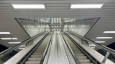 Po jedenáctim�sí�ní rekonstrukci skon�ila oprava stanice metra Pankrác. (19....