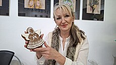 Kdy� je doba jarmark�, jako te� p�ed Vánoci, spává Irena Burdová z Jalubí na...