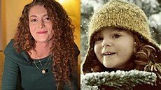 Sandra Flemrová v roce 2025 a v roce 2003 ve slavné vánoní reklam