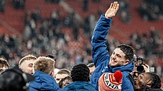 Christos Zafeiris se lou�í se spoluhrá�i ze Slavie.