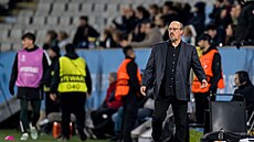 Rafael Benítez na lavi�ce �eckého Panathinaikosu.