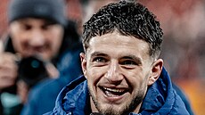 Christos Zafeiris se lou�í se slávistickými fanou�ky.