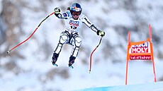 Ester Ledecká b�hem tréninku na sjezd ve Val D�Isere
