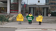 Protest u ministerstva �ivotního prost�edí. (15. prosince 2025)