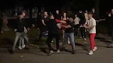 Rva�ka p�ed kulturním domem v Horní B�íze na Plze�sku. Policie hledá její...