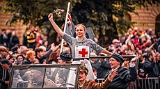 Natálie �mejkalová na snímku po�ízeném na Slavnostech svobody v Plzni p�i...