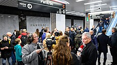Zprovozn�ní zmodernizované stanice metra C Pankrác. (19. prosince 2025)