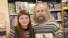 Marie Dole�alová a Marek Zelinka na k�tu knihy Rodi�ovské historky (25....