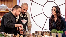 Jan Pun�ochá�, Jakub Reichman a Veronika Beskydiarová alias Besky v po�adu...