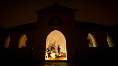 Na ž&#196;�ársk�&#169; Zelen�&#169; hoře oslavili v&#196;�ř�&#173;c�&#173; svátek svat�&#169; Lucie průvodem s lucernami