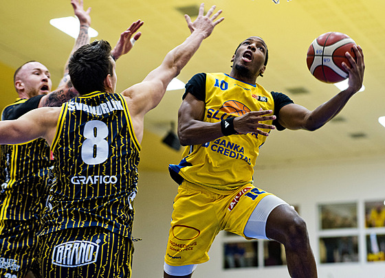 Ústecký Nicholas Johnson v utkání proti Opav�