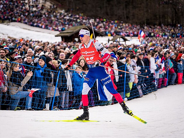 Michal Krm bhem sthacho zvodu v Le Grand Bornand.