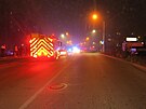 Nehoda se stala na p�echodu pro chodce v ulici E. Ro�ick�ho.