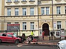 Opil� �idi� prorazil v ulici Pod T�borem plot �koly. (20. prosince 2025)