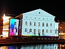 P��prava na videomapping v souvislosti se slavnostn�m otev�en�m Slavie 29....