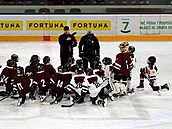 Trénink hokejových �ák� týmu HC Sparta Praha.