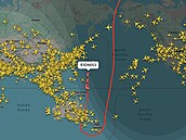 Santa Claus na Flightradaru24