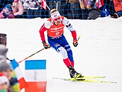 Vít�zslav Hornig na trati stíhacího závodu v Annecy