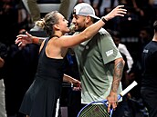 Aryna Sabalenková a Nick Kyrgios po vzájemném �Souboji pohlaví�