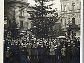 Fotografie ze vzty�ení váno�ního stromu republiky na pomoc sirotk�m na...