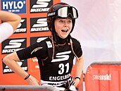 Ane�ka Indrá�ková v eurofii poté, co sko�ila v Engelbergu nový �eský rekord.