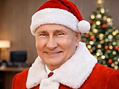 Z Putina ud�lali ve Sputniku Santa Clause.