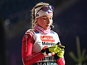 Markéta Davidová na Biathlon World Team Challenge v Gelsenkirchenu
