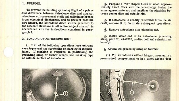 Str�nka �dr�by astrodomu zachycen� v manu�lu USAF