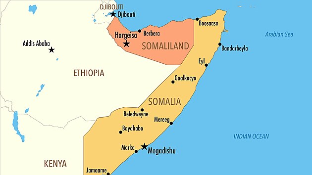 Izrael jako první stát na světě uznal nezávislost od Somálska odtrženého Somalilandu