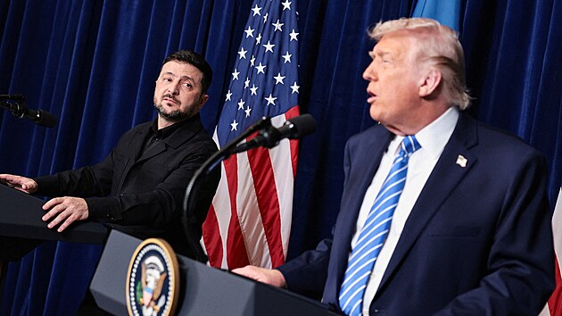 Sn�mky ze setk�n� prezident� Donalda Trumpa a Volodymyra Zelensk�ho v Palm Beach na Florid� (28. prosinec 2025)