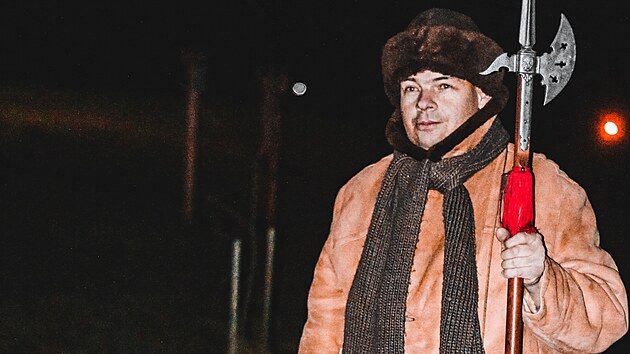 Ponocn� Petr Pavel Hanus ze Skal na P�secku. (23. prosince 2025)