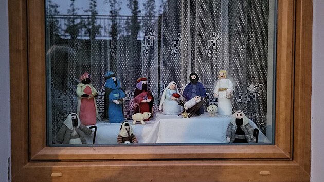 V�stava betl�m� v oknech a v�loh�ch prodejen v Opo�n� na Rychnovsku.