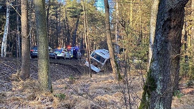 Opil� a zdrogovan� mu� ukradl autobus a havaroval s n�m na silnici mezi Plzn� a Z�lu��m. (29. prosince 2025)