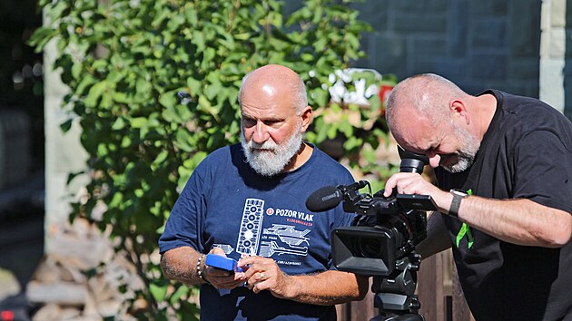 Z nat��en� 154. d�lu �elezni�n�ho magaz�nu POZOR VLAK, �elezni�n� r�j v Doln� Lomn�