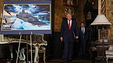 Americký prezident Donald Trump ve svém sídle Mar-a-Lago na Florid� oznámil...