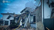 Následky ruského útoku v Kyjevské oblasti (23. prosince 2025)