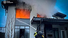 Následky ruského útoku v Kyjevské oblasti (23. prosince 2025)