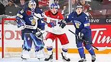 Adam Ji�í�ek v utkání proti Finsku.