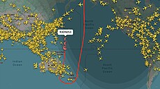Santa Claus na Flightradaru24