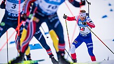 Vít�zslav Hornig na trati závodu s hromadným startem v v Annecy