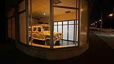 Váno�n� nazdobený v�z záchranky