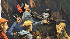 Ilustrace Ji�ího Gruse k vydání knihy Stínadla se bou�í z roku 2020.