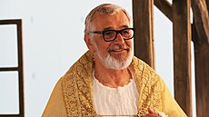 Z natá�ení pohádky And�l Pán� 2. Herec Ji�í Barto�ka.