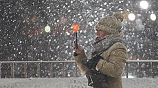 Nejv�t�í sn�hová nadílka v New Yorku za poslední roky (27. prosince 2025)