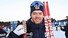 Norský biatlonista Sivert Bakken.