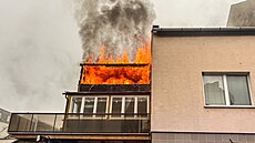 Po�ár v Prost�jov� p�ipravil rodinu s d�tmi o st�echu nad hlavou. (19. prosince...