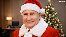 Z Putina ud�lali ve Sputniku Santa Clause.